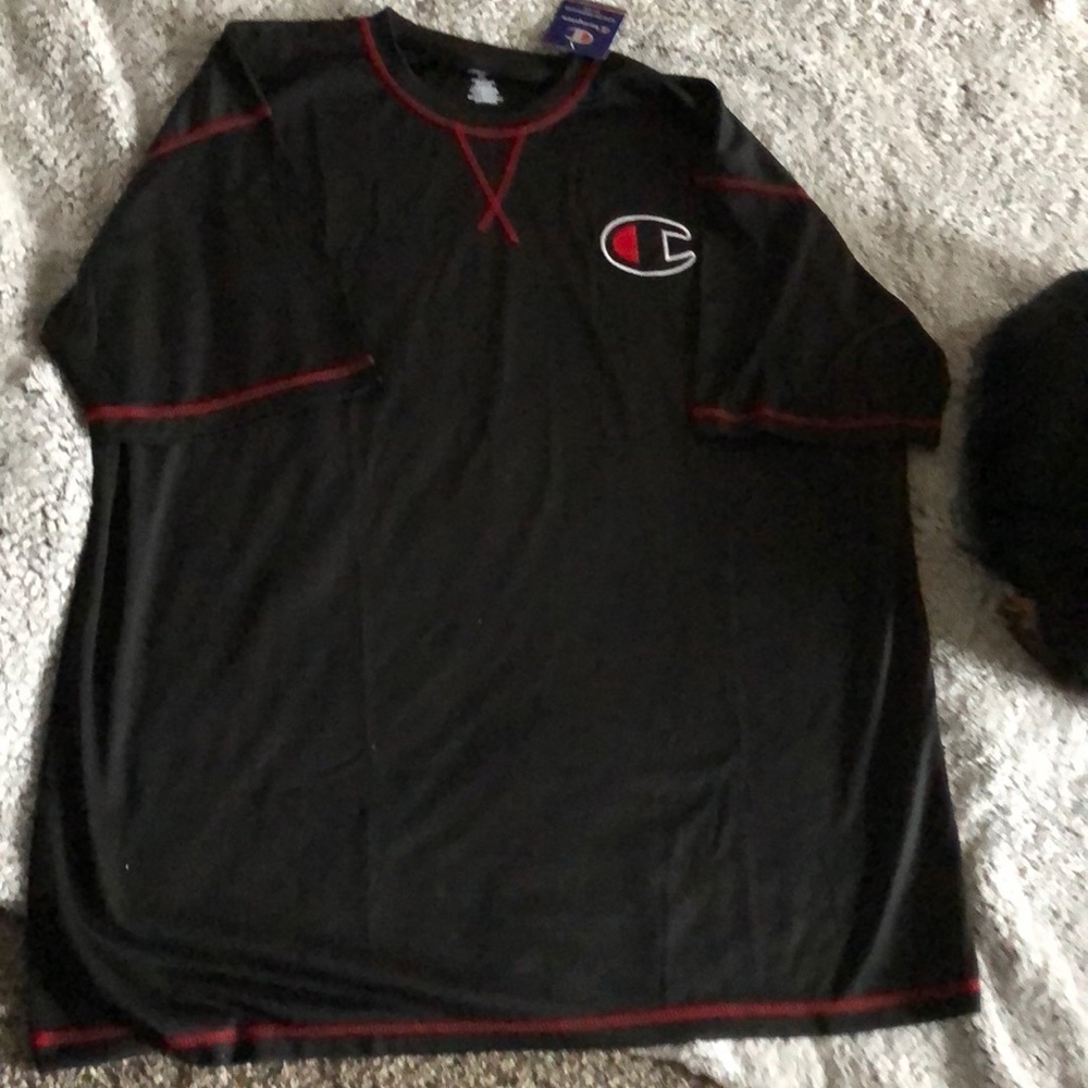 Champion, men’s black, t-shirt, 3xl